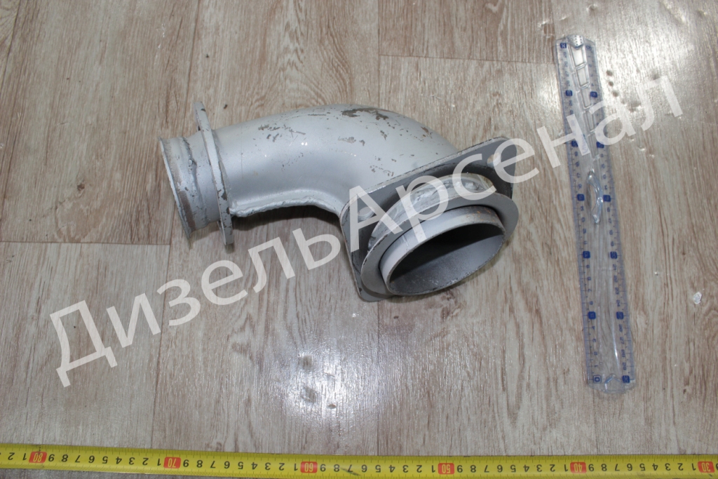 патрубок приемный левый (под 6 шпилек, под ТКР SCHWITZER)