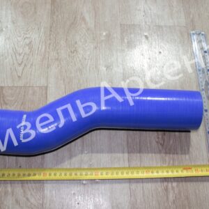 патрубок радиатора Евро-3 кривой, (L=420 мм, d=70 мм, силикон)